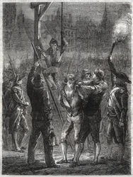 Exécution de Thomas de Mahy (1744-1790), Marquis de Favras - Paris, le 19 février