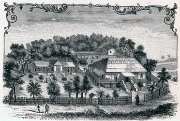 Vue extérieure du presbytère et de l
