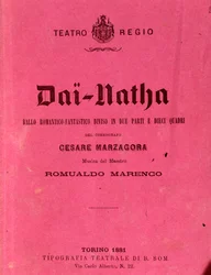Première page de la partition Dai-Natha, ballet de Romualdo Marenco