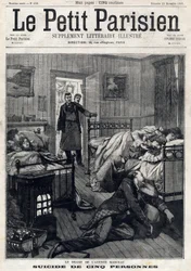 Cinq suicides avenue Marceau à Paris. Dans «Le Petit Parisien» du 21/11/1897. Collection privée.