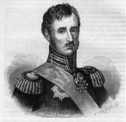 Frédéric-Guillaume II de Prusse - Portrait de Frédéric-Guillaume II (1744-1797), roi de Prusse - Gravure dans « Histoire des Girondins » par Alphonse de Lamartine (1790-1869) 1865-1866 - Collection privée