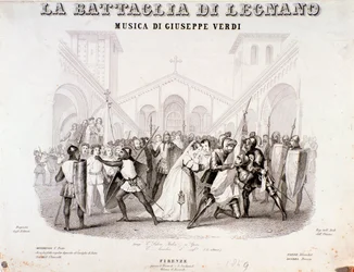 Frontispice de La battaglia di Legnano