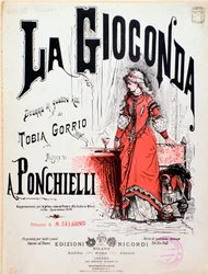 Frontispice de La Gioconda, opéra de Ponchielli
