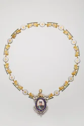 Iran - Décoration Impériale du Portrait : Collier avec le portrait d