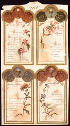 Jésus source de ma pureté Prières. Image pieuse. Carte postale. Début du 20e siècle. Collection privée