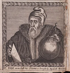 John Dee - Œuvre anonyme, gravure