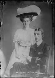 La grande duchesse Marie Pavlovna Romanova (1890-1958) et le prince Guillaume de Suède (1884-1965) - Grande duchesse Maria Pavlovna et prince Wilhelm, duc de Södermanland - Anonyme. Photographie, vers 1910. Collection privée