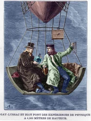 Louis-Joseph Gay-Lussac et Biot font des expériences de physique à 4 000 mètres d
