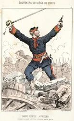 Souvenirs du siège de Paris : Garde mobile - Officier : Être vaincu sans danger, triomphe sans gloire.