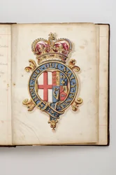 Ordre de la Jarretière : Livre des Statuts ayant appartenu à Charles Fitzroy, duc de Grafton