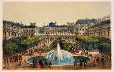 Paris 1874 : Jardins du Palais Royal