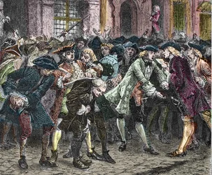 Paris IV arrondissement - La rue Quincampoix en 1720 à l