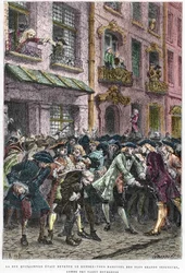 Paris IV arrondissement - La rue Quincampoix en 1720 à l