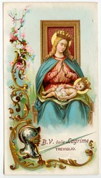 Image pieuse : La Vierge des larmes de Treviglio
