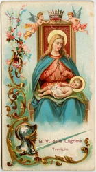 Image pieuse : La Vierge des larmes de Treviglio