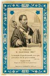 Image pieuse : Saint Glycère (gravure)