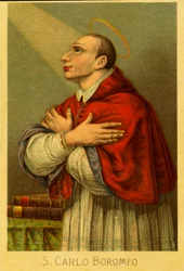 Image pieuse : Charles Borromée cardinal archevêque de Milan