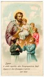 Image pieuse : Congrégation de Saint Joseph Ouvriers
