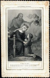 Image pieuse : Sainte enfance chrétienne, ou la prière des vrais enfants de Marie, par Saint François de Sales