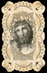Image pieuse : Jésus-Christ couronné d