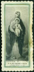 Image pieuse : Notre-Dame du Sacré-Cœur (gravure)