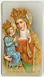 Image pieuse : Sainte Anne de Beaupré, patronne du Québec