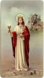 Image pieuse : Sainte Barbe