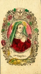 Image pieuse : Sainte Eugénie de Rome