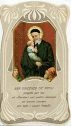 Image pieuse : Saint Vincent de Paul