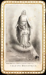 Image pieuse : « Vierge du Sacré-Cœur 