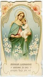 Image pieuse : Vierge à l