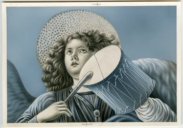Image pieuse : Un ange musicien