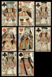 Jeu de cartes avec des personnages historiques.