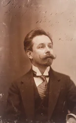 Portrait du pianiste et compositeur russe Alexandre Scriabine (Scriabin ou Skriabine) (1871-1915) - Anonyme. Photographie. Collection particulière
