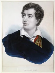 Portrait du poète Lord George Noel Byron (1788-1824)