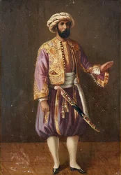 Portrait du roi de Suède Charles XV en costume turc