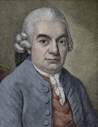 Portrait de Carl Philipp Emanuel Bach (1714 - 1788), compositeur allemand
