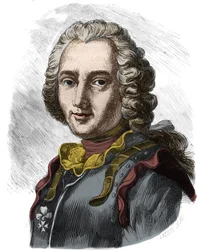 Portrait de Claude, chevalier puis comte de Forbin (1656 - 1733), marin français. Gravure du XIXe siècle. Collection privée.