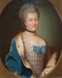 Portrait de la comtesse palatine Caroline de Deux-Ponts, c.1750