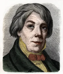Portrait de Franz Xaver Peter Joseph Schnyder von Wartensee, compositeur et pédagogue suisse (1786-1868). Gravure de 1855.