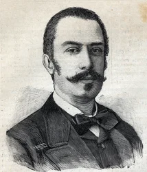Portrait de Giovanni Giolitti (1842-1928) homme politique italien, président du Conseil des ministres. Gravure dans "Le Petit Parisien"