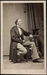 Portrait de Hans Christian Andersen (1805-1875), Anonyme. Photographie, vers 1865. Collection privée