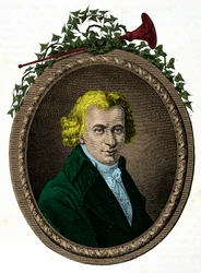Portrait de Jean Baptiste Cant Hanet, dit Cléry (1759-1809) valet du roi Louis XVI pendant sa captivité au Temple. Gravure. Collection privée