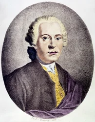 Portrait de Johan Adolf Hasse (1699-1783) compositeur baroque. Gravure du 18ème siècle Collection privée