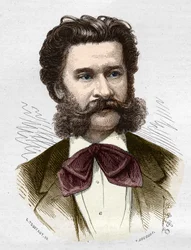 Portrait de Johann II Strauss Jr. (1825-1899), musicien autrichien