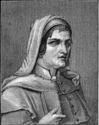 Portrait de Lelio Orsi (1511-1587), peintre italien. Gravure de 1859 dans "Les galeries de l