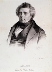 Portrait de Luigi Lablache (1794-1858) chanteur d