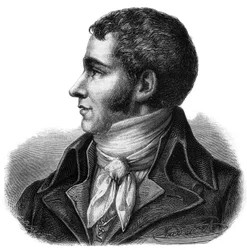 Portrait de Marc David Alba Lasource (1763-1793) député du Tarn à la Convention nationale - Gravure dans « Histoire des Girondins » par Alphonse de Lamartine (1790-1869) 1865-1866 - Collection privée