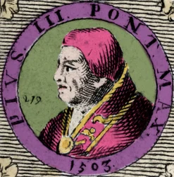 Portrait de Pie III, Francesco Todeschini Piccolomini (1439-1503), élu pape le 22 septembre