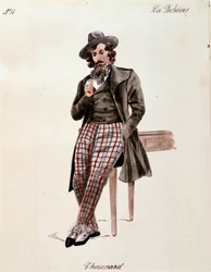 Portrait de Schaunard, de La bohème de Puccini (1892-1895)